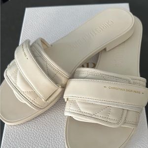 Dior Cream Sandals